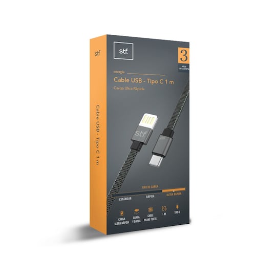 Cable usb 2.0 a tipo-C iBOX, TPE, 2m, blanco - Los mejores descuentos y  ofertas en