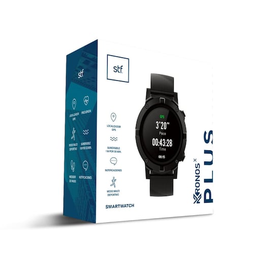 Smartwatch STF Kronos Plus GPS Negro