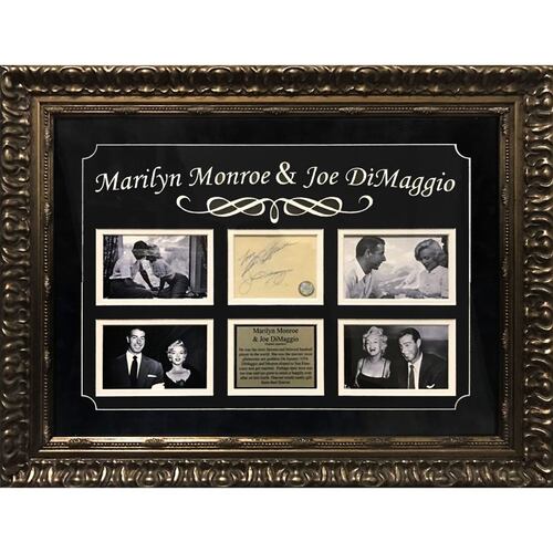 Documento Autografiado M Monroe Y J  Dimaggio