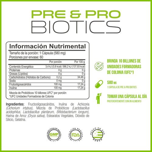 Pre & Probioticos 60CAP FORZAGEN