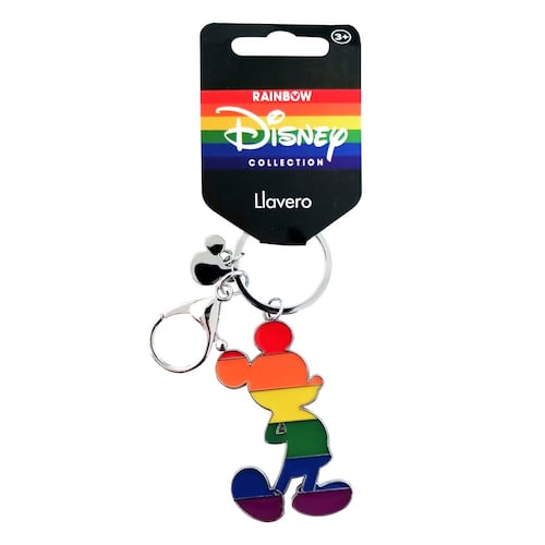 Llavero Disney Mickey Mouse  rainbow