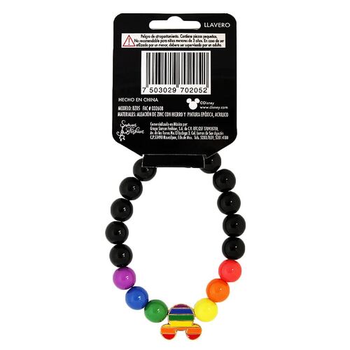 Pulsera Brazalete Disney Con Dije De Mickey Mouse Rainbow