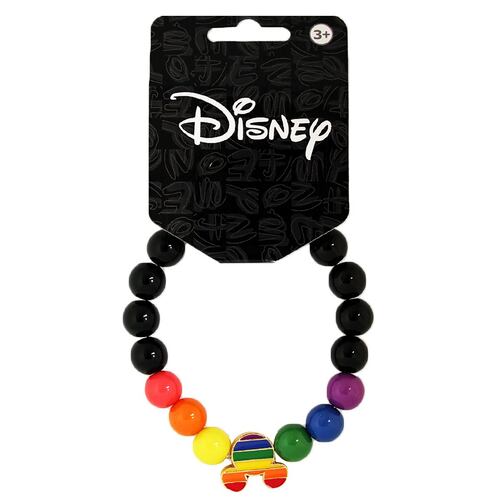 Pulsera Brazalete Disney Con Dije De Mickey Mouse Rainbow