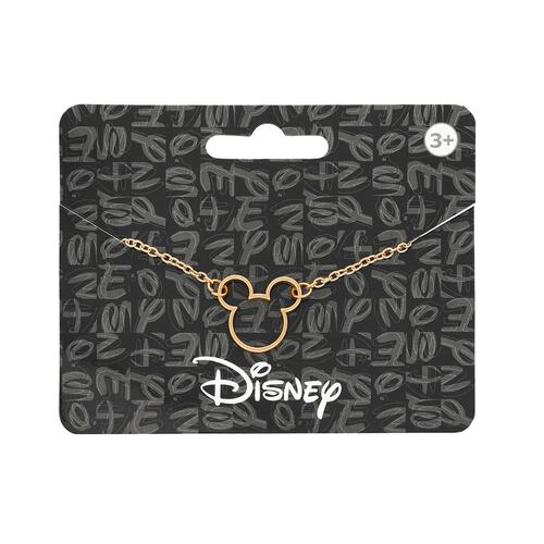 Collar Dorado Silueta Mickey Disney