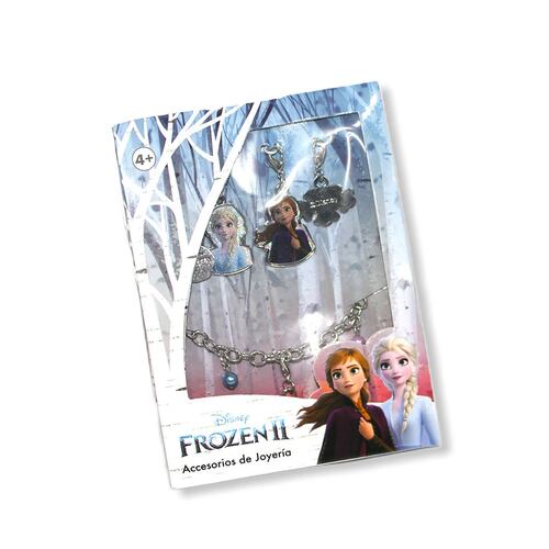 Pulsera Brazalete De Frozen ll Con 5 Dijes Intercambiables De Disney