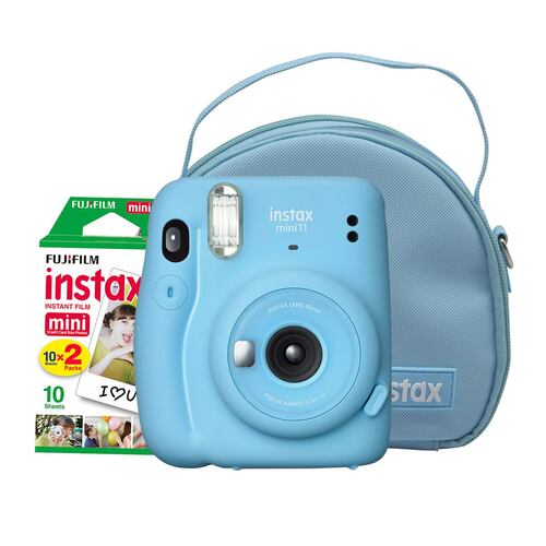 Paquete Fujifilm Instax Mini 11 Azul Estuche
