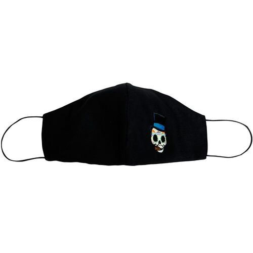 Cubrebocas negro catrín