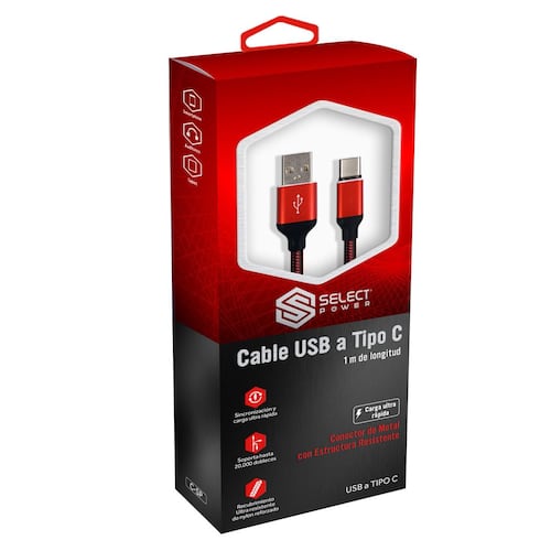 Cable Tipo C a USB Select Power