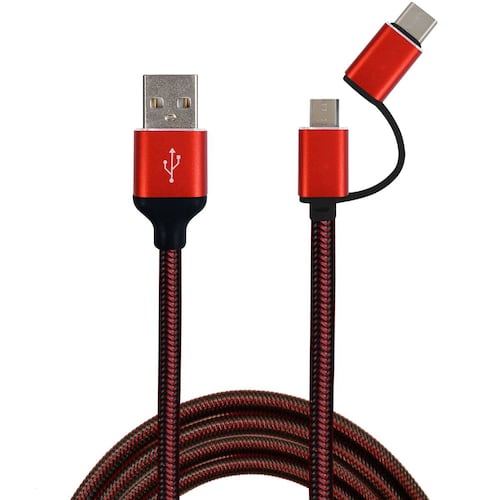Cable 2 en 1 Micro USB / Tipo C