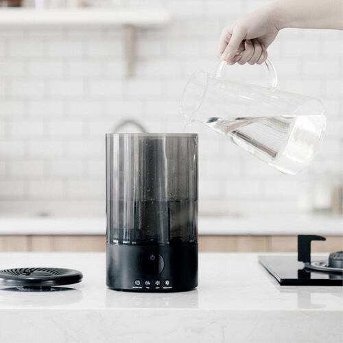 Humidificador de doble difusión y lampara ambiental