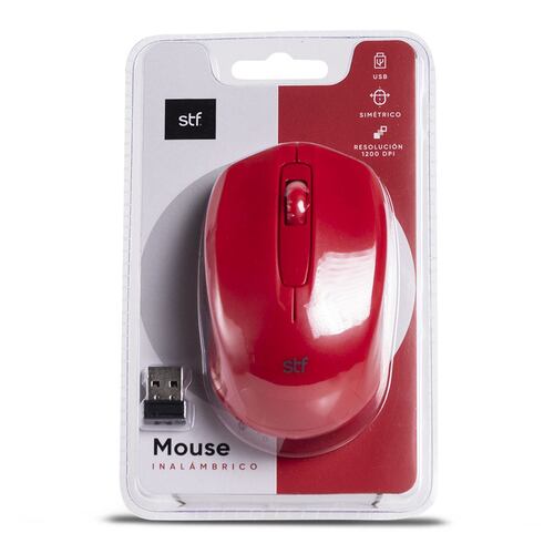 Mouse Inalámbrico STF Rojo