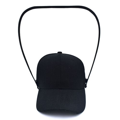 Gorra con careta para adulto negra