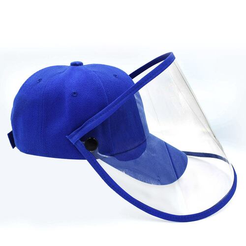 Gorra con careta infantil azul rey