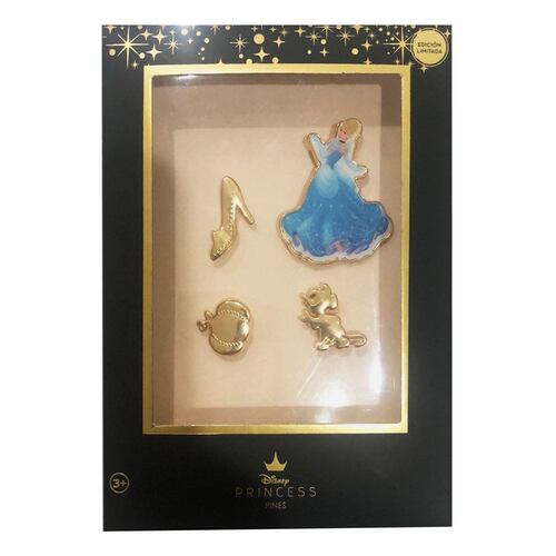 Set de 4 pines Disney Princesas Edición Limitada Cenicienta