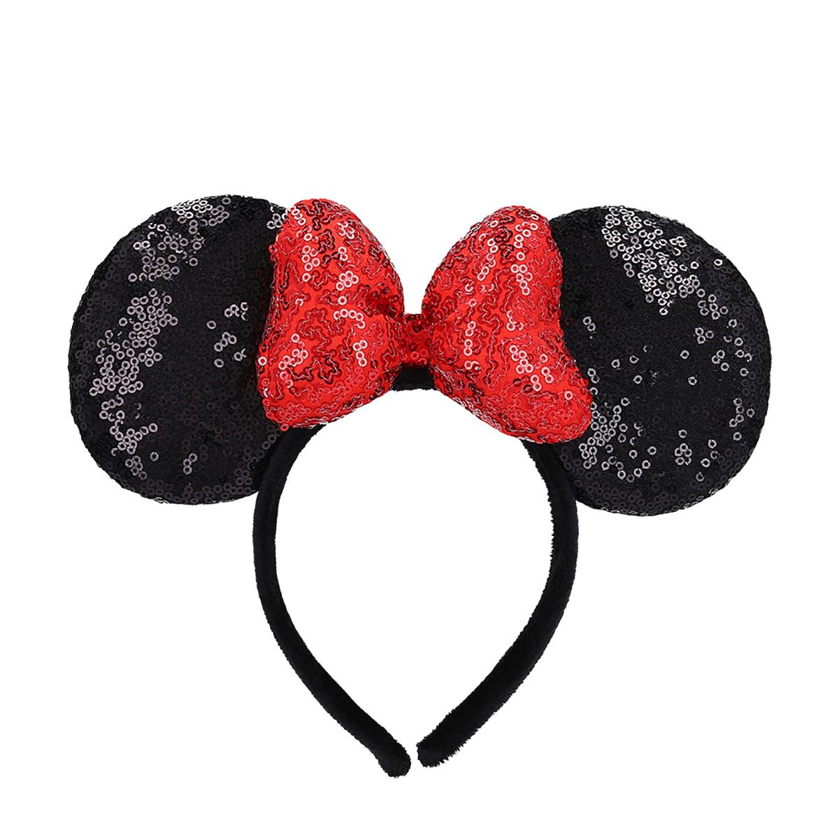 Orejas Minnie Lentejuela con Moño
