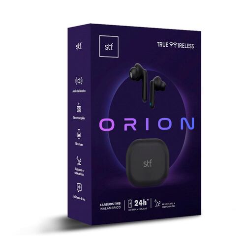 Audífonos STF Orion True Wireless Negro