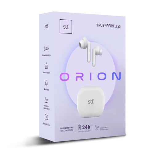 Audífonos STF Orion True Wireless Blanco