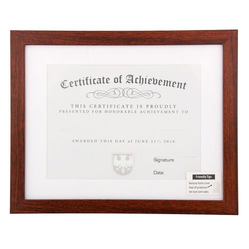 Porta diploma Art Home color café 11*14"