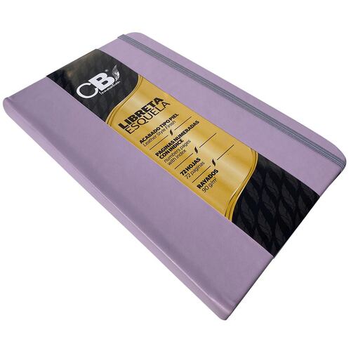 Libreta Esquela Acabado Curpiel Lavanda CBI