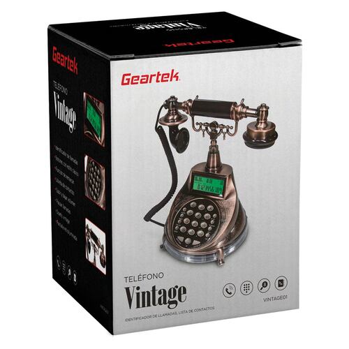 Teléfono Alámbrico Geartek Vintage 01 Wonder