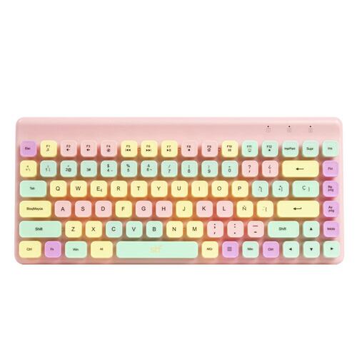 Bundle inálambrico teclado + mouse sweet rosa