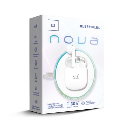 Audifonos STF Nova True Wireless ANC Blanco