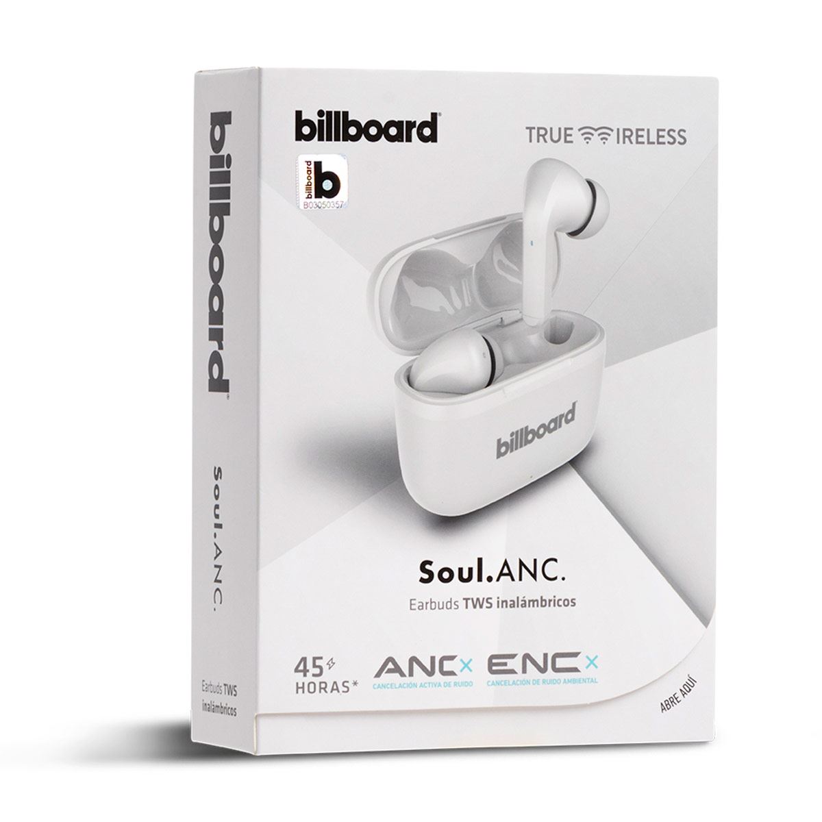 Aud fonos Billboard Soul True Wireless Blanco