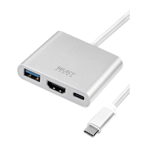 Adaptador HUB USB-C a USB, HDMI y Tipo C
