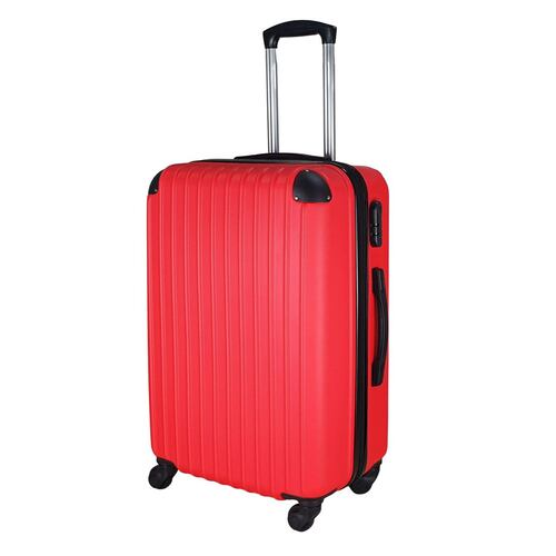 Maleta De Viaje 18 Roja Check In ABS Trolley Ajustable
