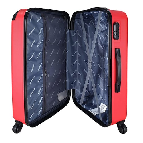 Maleta De Viaje 18 Roja Check In ABS Trolley Ajustable