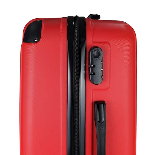 Maleta De Viaje 18 Roja Check In ABS Trolley Ajustable
