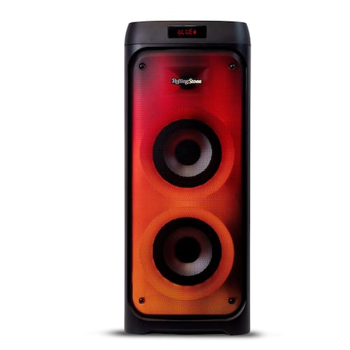 Bocina Rolling Stone Woodstock con full panel LED multicolor
