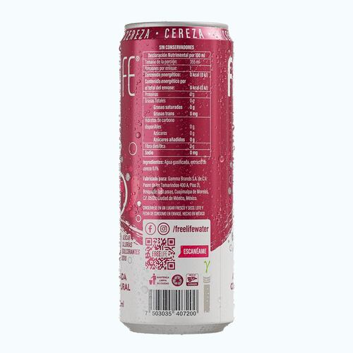 Agua Gasificada con Extracto de Cereza