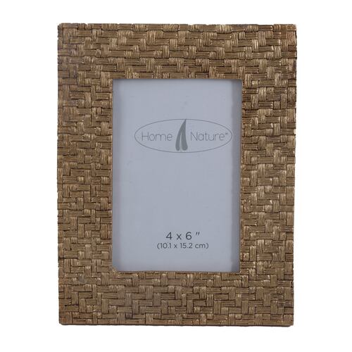 Home Nature portarretrato woven color café  4*6"