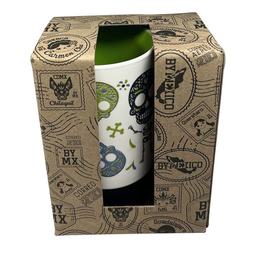 Tarro de cerámica calavera