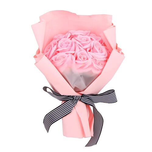 Home Nature bouquet de 12 rosas rosas 30.5*24*9.5 cm