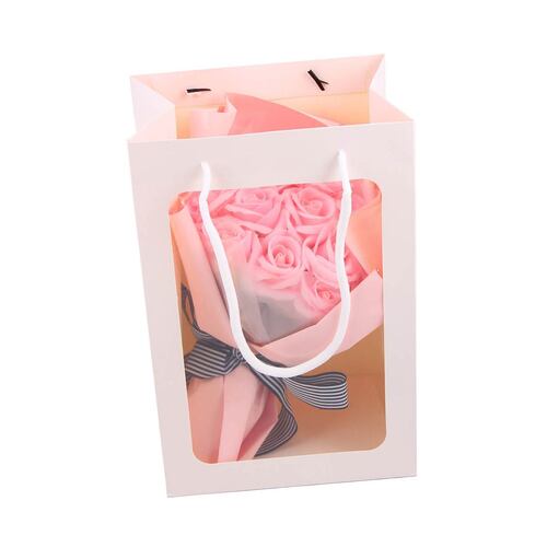 Home Nature bouquet de 12 rosas rosas 30.5*24*9.5 cm