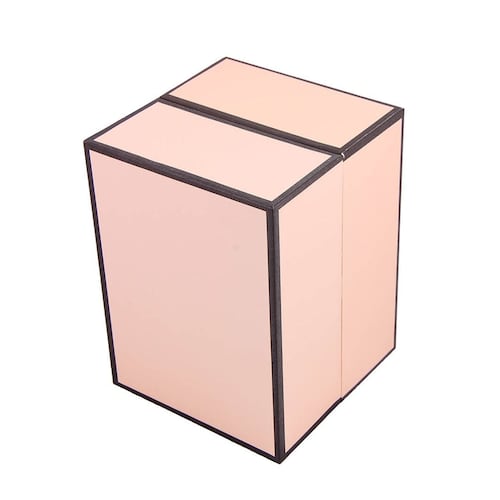 Home Nature joyero con caja de regalo y bouquet color rosa 13*13*17 cm