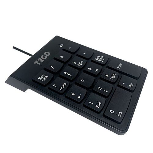 Teclado numérico alámbrico color negro