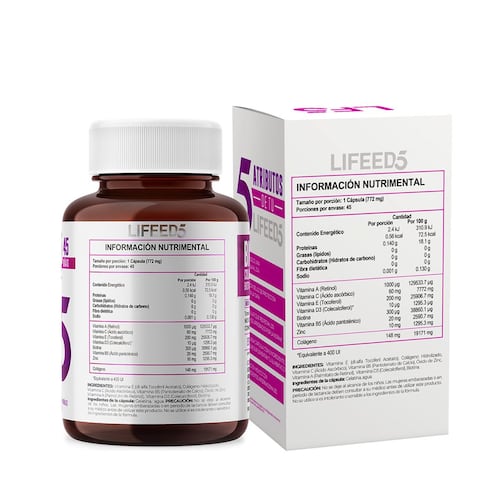 Lifeed5 Hair& Nails Suplemento Alimenticio 45 caps