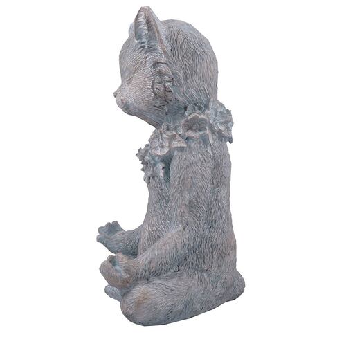 HOME NATURE FIGURA DECORATIVA GATO MANOS EN LA PIERNA 21*17*12 cm