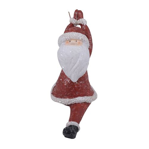 HOME NATURE FIGURA DECORATIVA SANTA CLAUS SPLIT 9*16*4 cm