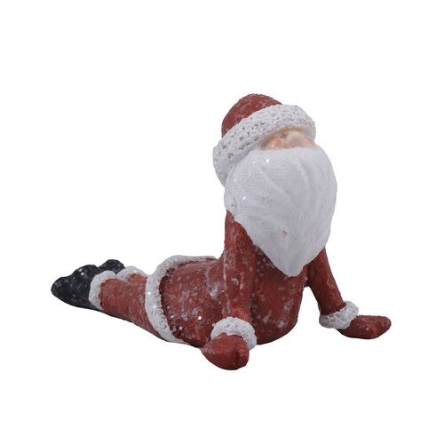 HOME NATURE FIGURA DECORATIVA SANTA CLAUS EJERCICIO 8*12*7 cm