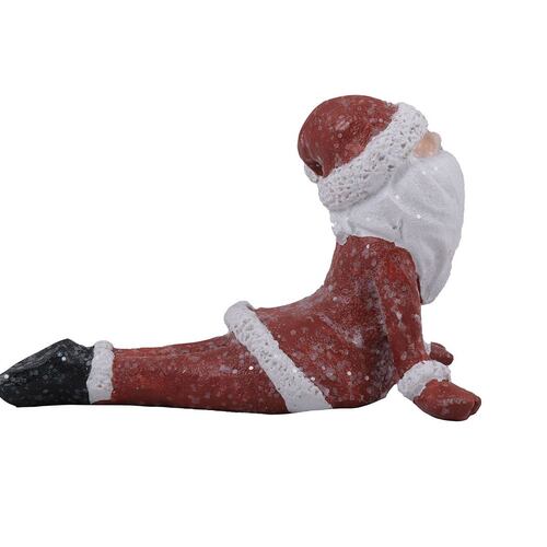 HOME NATURE FIGURA DECORATIVA SANTA CLAUS EJERCICIO 8*12*7 cm