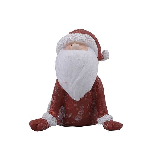 HOME NATURE FIGURA DECORATIVA SANTA CLAUS EJERCICIO 8*12*7 cm