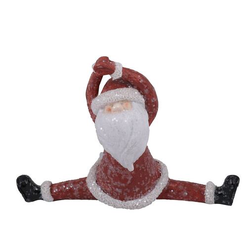 Home Nature Figura Decorativa Navideña Santa Claus Estiramiento 11*14*5 Cm