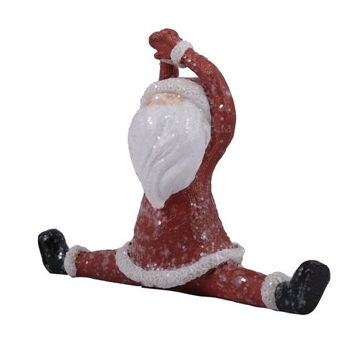 Home Nature Figura Decorativa Navideña Santa Claus Estiramiento 11*14*5 Cm