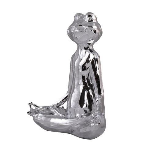HOME NATURE FIGURA DECORATIVA RANA LOTO 21*20*10 cm