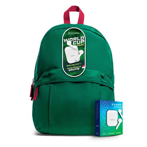 Paquete mundial mochila y audífonos