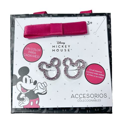 Aretes Mickey Curazo Rosa Diciembre